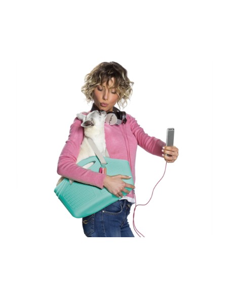 BOLSO MIA PET VERDE - 40 X 15 X 24 CM