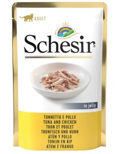 SCHESIR ATÚN CON POLLO EN GELATINA PARA GATOS - 85 GR (20 UNIDADES) 20 X 85 GR - 2