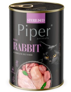 PIPER CAT STERILISED RABBIT GRAIN FREE PARA GATOS - 400 GR