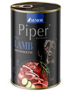 PIPER SENIOR LAMB CORDERO Y CALABAZÍN PARA PERROS SENIOR - 400 GR