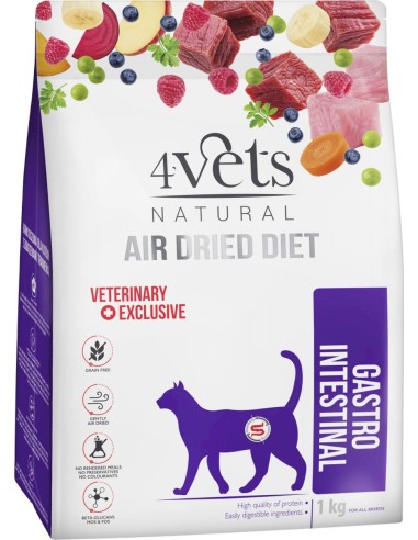 PIPER 4VETS CAT AIR DRIED GASTROINTESTINAL PARA GATOS 1 KG