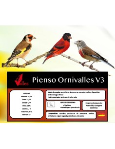 ORNIVALLES PIENSO V3 PARA SILVESTRES 5 KG