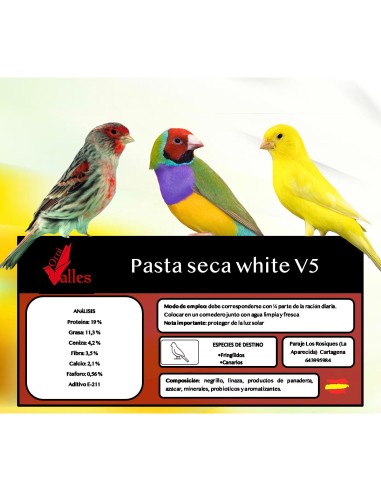 ORNIVALLES PASTA SECA WHITE V5 5 KG