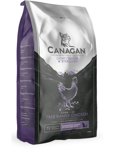 CANAGAN LIGTH - SENIOR - ESTERILIZADOS PARA GATOS 4 KG 1 5 KG 375 GR - 3