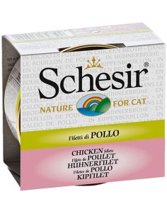 SCHESIR POLLO EN CALDO DE COCCIÓN PARA GATOS (14 UNIDADES) - 14 X 70 GR 14 X 70 GR - 2