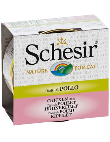 SCHESIR POLLO EN CALDO DE COCCIÓN PARA GATOS (14 UNIDADES) - 14 X 70 GR 14 X 70 GR - 2