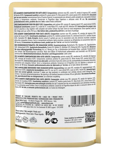 SCHESIR SOPA DE SALMÓN ROSADO Y ZANAHORIA PARA GATOS (20 UNIDADES) - 20 X 85 GR 20 X 85 GR - 3