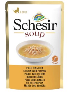 SCHESIR SOPA DE POLLO Y CALABAZA PARA GATOS (20 UNIDADES) - 20 X 85 GR 20 X 85 GR - 2