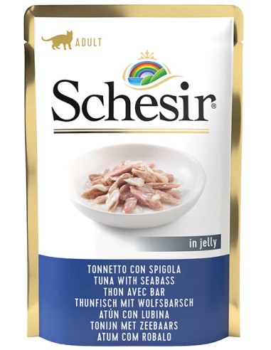 SCHESIR ATÚN Y LUBINA EN GELATINA PARA GATOS (20 UNIDADES) - 20 X 85 GR 20 X 85 GR - 2