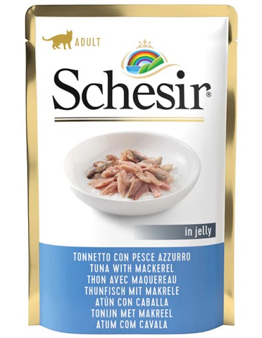 SCHESIR ATÚN Y CABALLA EN GELATINA PARA GATOS (20 UNIDADES) - 20 X 85 GR 20 X 85 GR - 2