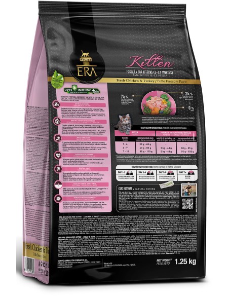 ERA PIENSO GRAIN FREE KITTEN POLLO Y PAVO - 1,25 KG 1 25 KG - 3