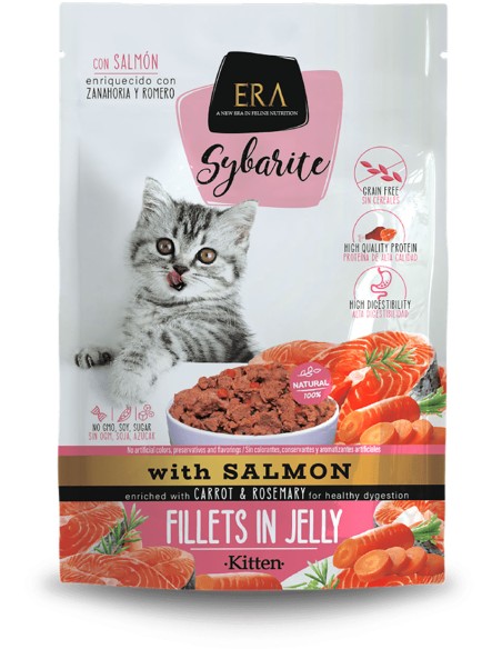 ERA SYBARITE SALMÓN CON ZANAHORIA Y ROMERO PARA GATITOS - 85 GR 85 GR - 2
