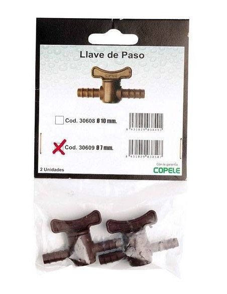 COPELE LLAVE DE PASO (2 UNIDADES) 7 MM - 3