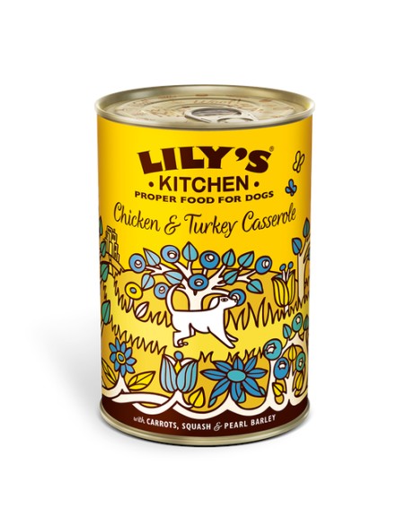 LILY`S LILY´S CHICKEN & TURKEY CASSEROLE TIN PARA PERROS - 400 GR 6 X 400 GR 1 X 400 GR - 2