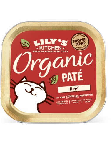 LILY`S LILY´S ORGANIC BEEF DINNER FOR CATS PARA GATOS (19 UNIDADES) - 19 X 85 GR 19 X 85 GR - 2