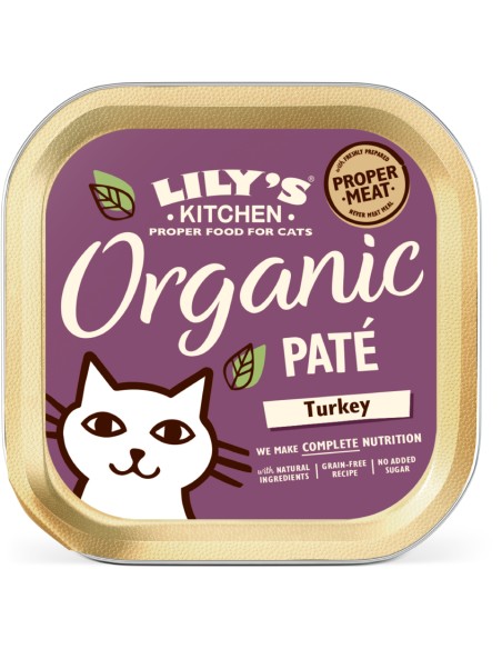 LILY`S LILY´S ORGANIC TURKEY DINNER FOR CATS PARA GATOS (19 UNIDADES) - 19 X 85 GR 19 X 85 GR - 2