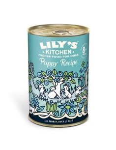 LILY`S LILY´S PUPPY RECIPE TURKEY, DUCK & KALE TIN PARA CACHORROS - 400 GR 6 X 400 GR 1 X 400 GR - 2