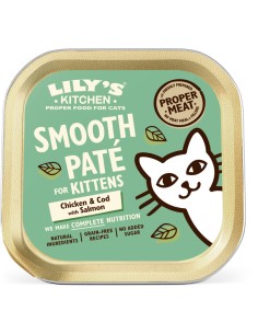 LILY`S LILY´S SMOOTH PATÉ KITTEN CHICKEN & COD & SALMON PARA GATOS (19 UNIDADES) - 19 X 85 GR 19 X 85 GR - 2