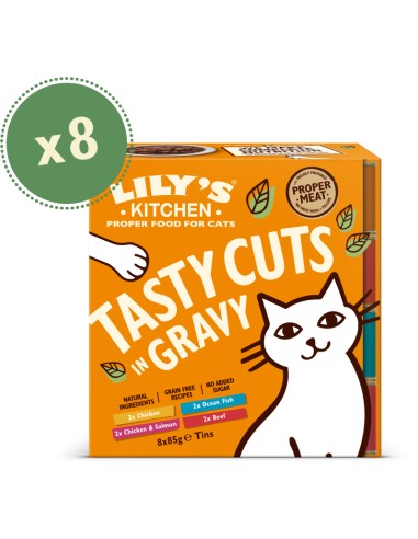 LILY`S LILY´S TASTY CUTS GRAVY TINS MULTIPACK (8 UNIDADES) - 8 X 85 GR 8 X 85 GR - 2
