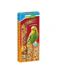 NESTOR STICK 3 EN 1 CON FRUTAS, MIEL Y CONCHAS PARA PERIQUITOS 130 GR (3 UNIDADES) - 2