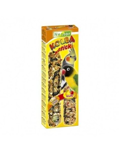 NESTOR STICK 2 EN 1 CON HUEVO Y FRUTAS NINFAS Y AGAPORNIS 85 GR (2 UNIDADES) - 2