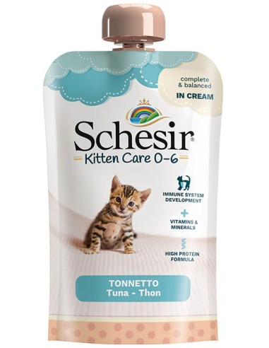 SCHESIR KITTEN ATÚN EN CREMA PARA GATITOS (20 UNIDADES) - 20 X 150 GR 20 X 150 GR - 2