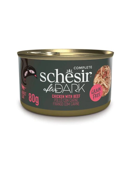 SCHESIR AFTER DARK FILETES POLLO CON TERNERA EN CALDO PARA GATOS (12 UNIDADES) - 12 X 80 GR 12 X 80 GR - 2