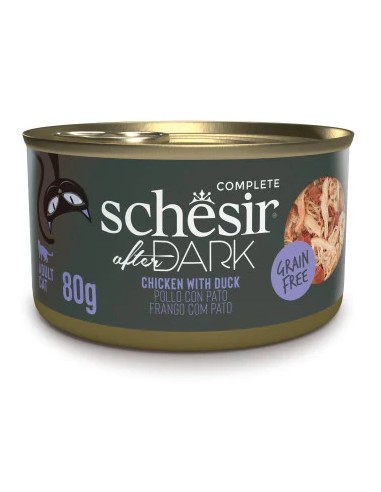 SCHESIR AFTER DARK FILETES POLLO CON PATO EN CALDO PARA GATOS (12 UNIDADES) - 12 X 80 GR 12 X 80 GR - 2