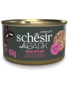 SCHESIR AFTER DARK FILETES POLLO CON JAMON GATO EN CALDO PARA GATOS (12 UNIDADES) - 12 X 80 GR 12 X 80 GR - 2