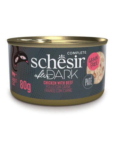 SCHESIR AFTER DARK POLLO Y TERNERA EN PATÉ PARA GATOS (12 UNIDADES) - 12 X 80 GR 12 X 80 GR - 2