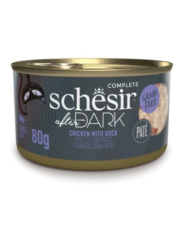 SCHESIR AFTER DARK POLLO Y PATO EN PATÉ PARA GATOS (12 UNIDADES) - 12 X 80 GR 12 X 80 GR - 2